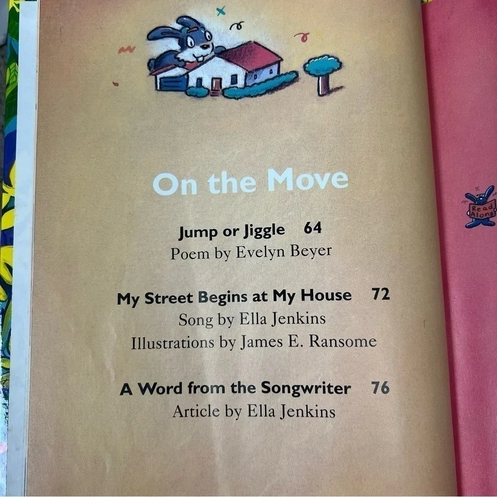 Vintage 90s Childrens Book Hurry Furry Feet Bunny Rabbit Dr Seuss Homeschool